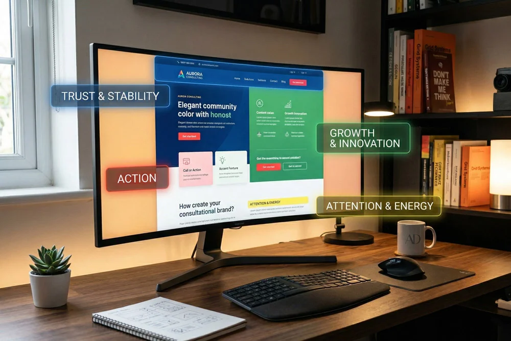 The Psychology of Color in Web Design